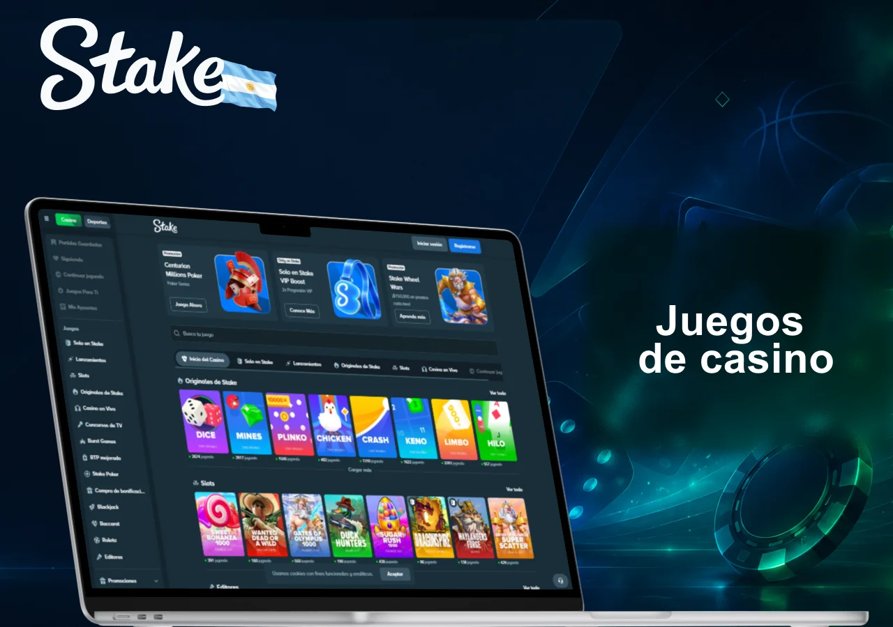 Juegos de casino con tragamonedas, casino en vivo y juegos originales online
